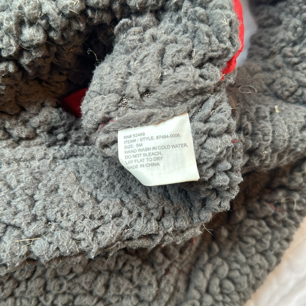 GUC red and grey dog coat - Picture 3 of 3